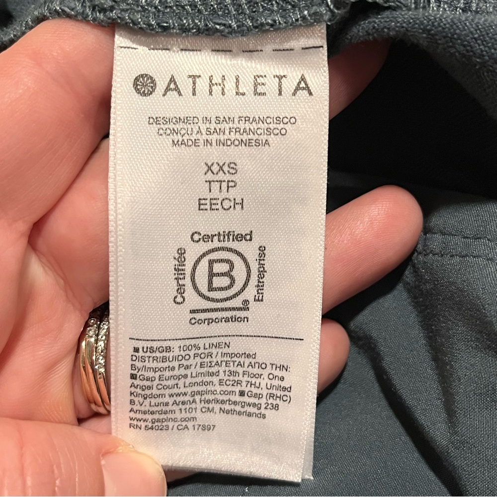 Athleta Retreat Linen Wide Leg Pant - XXS - Picture 13 of 15